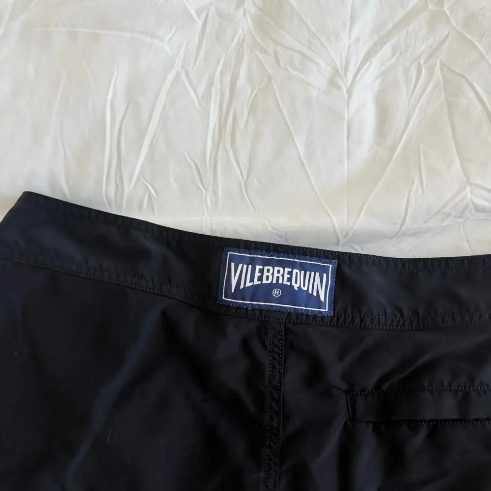 Vilebrequin Elasticated Waist Swim Shorts Black Mens Size XL